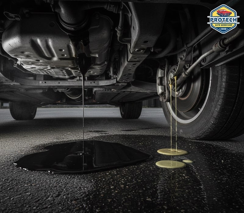 Chất lỏng màu nâu đen hoặc vàng hổ phách (Dầu / Nhớt)