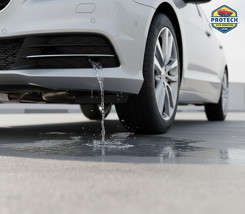 Xe chảy nước khi bật điều hòa (Hiện tượng bình thường)